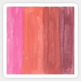 Peachy Abstract Stripes Sticker